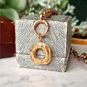 Vintage 9ct Gold Lifebuoy Charm Pendant